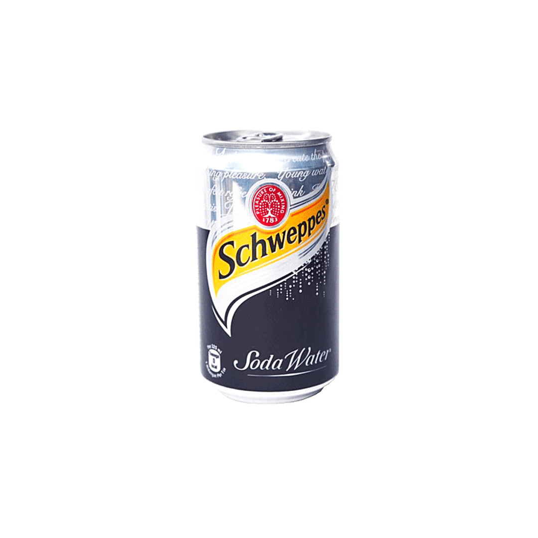 Schweppes Soda Water 300ml Can