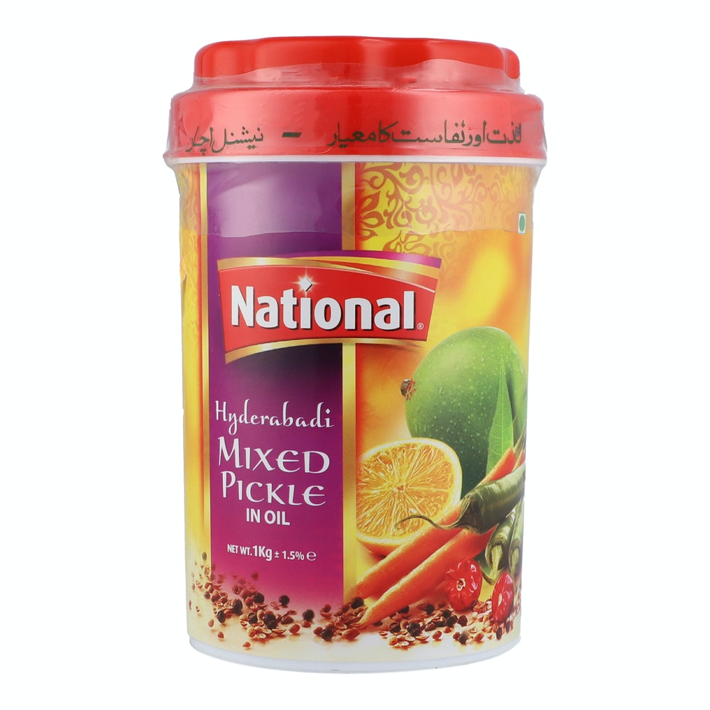 National Food Pickle Hyderabadi Mix 1kg Jar
