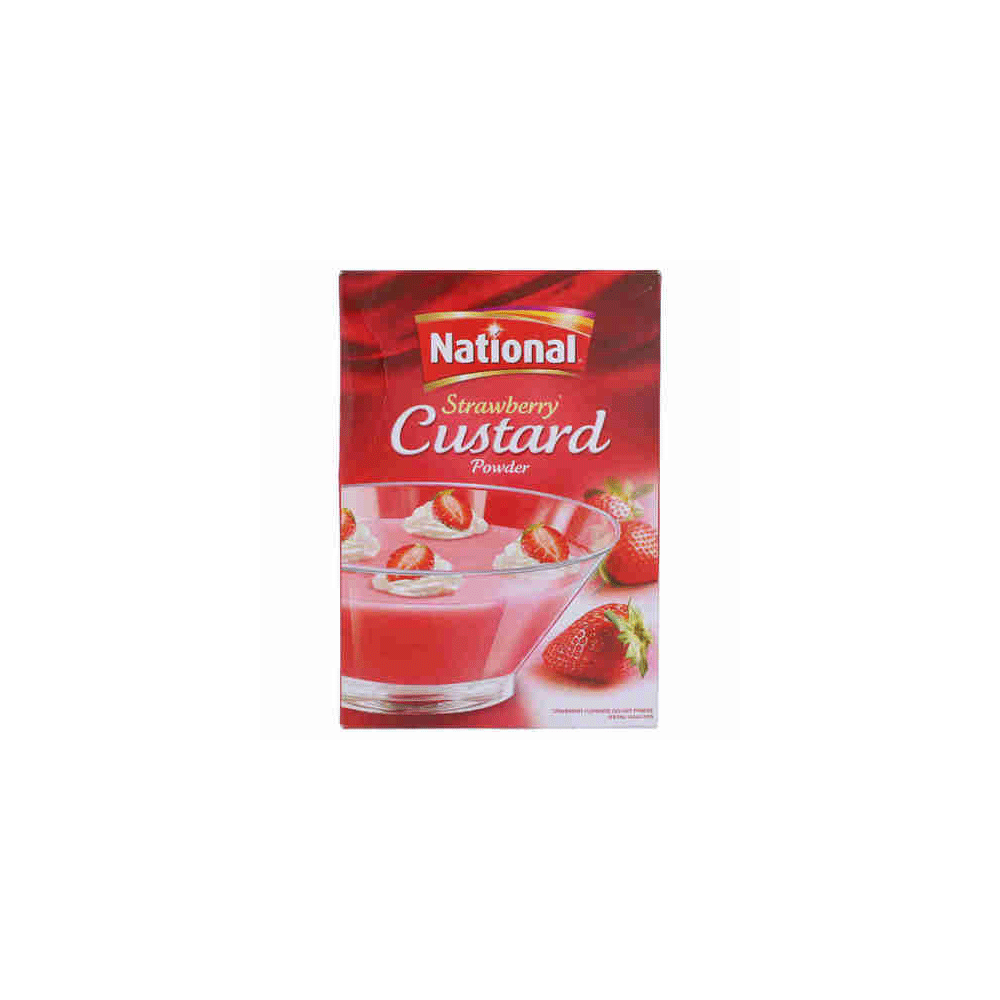 National Foods Custard Powder Strawberry 300g
