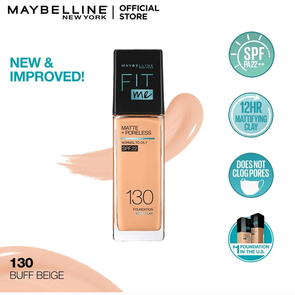 Maybelline Fit Me Foundation With Clay 130