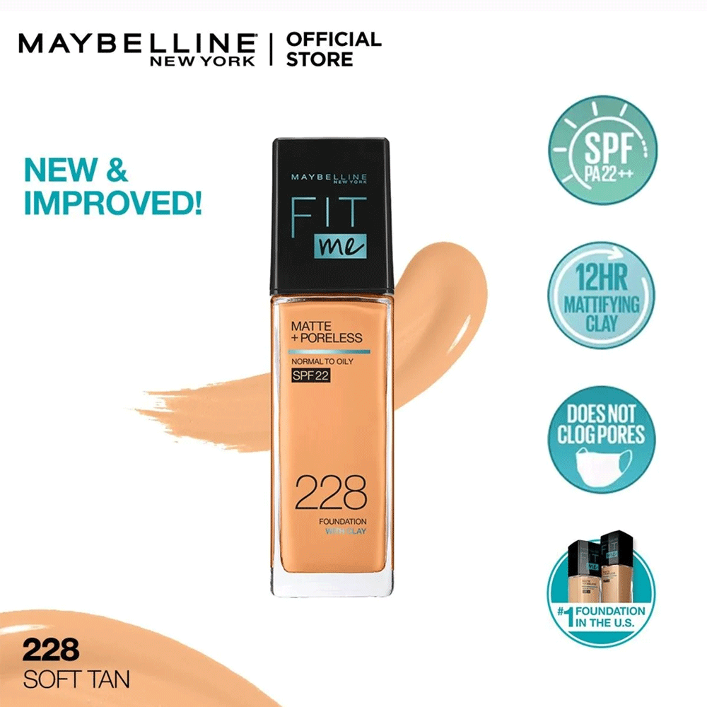 Maybelline Fit Me Foundation With Clay 228