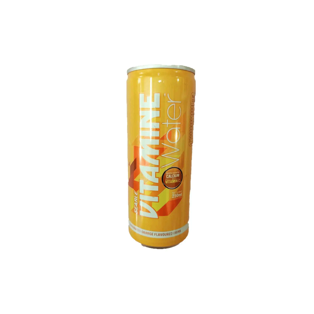 Searle Vitamine Water Orange Flavoured Can 250ml