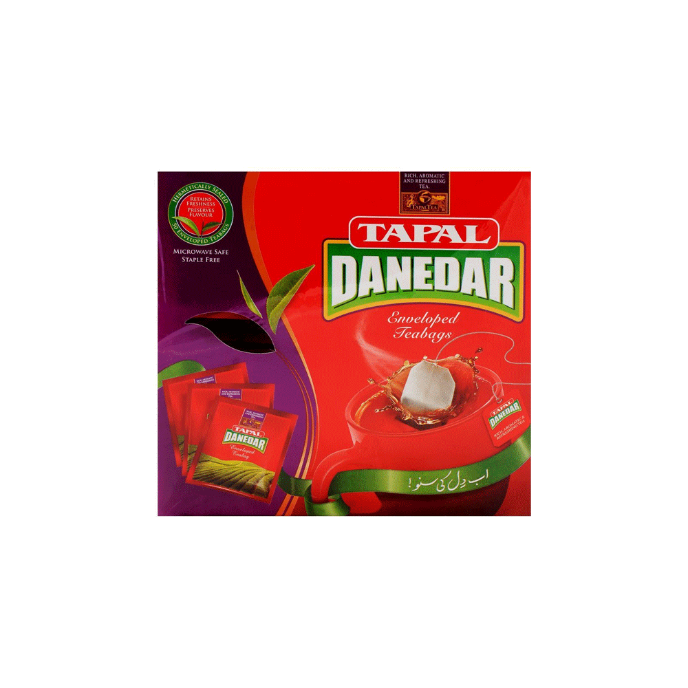 Tapal Danedar Enveloped Tea Bags – 50 Pcs