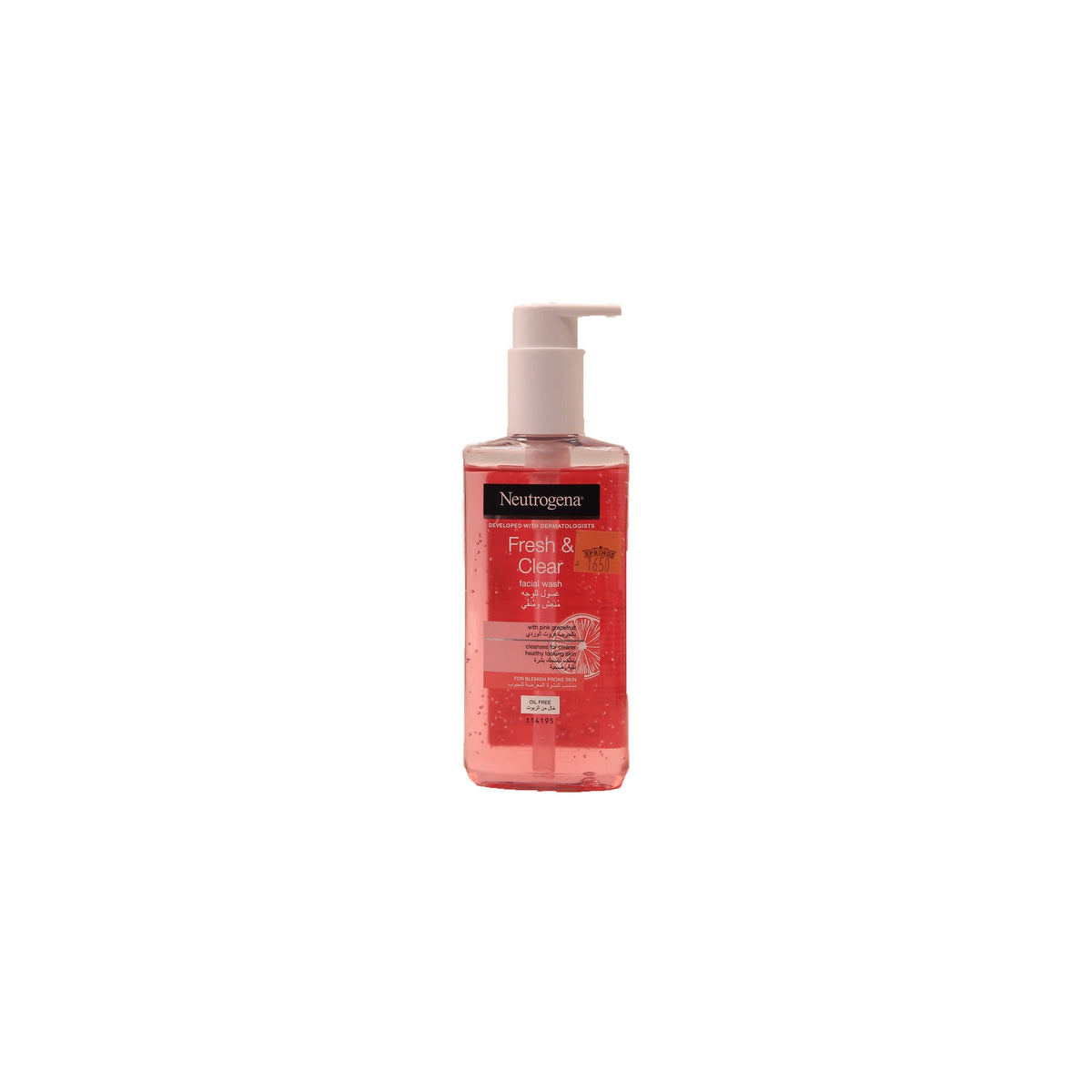 Neutrogena Fresh & Clear Facial Wash With Pink Grapefuit 200ml