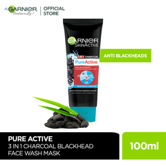 Garnier Face Wash Pureactive Charcoal 3in1 100ml