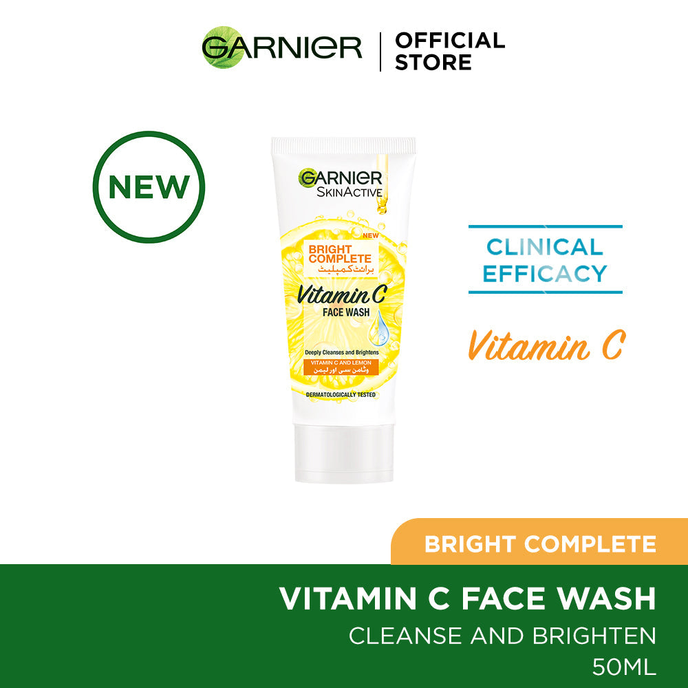 Garnier Bright Complete Vitamin C Face Wash 50ml